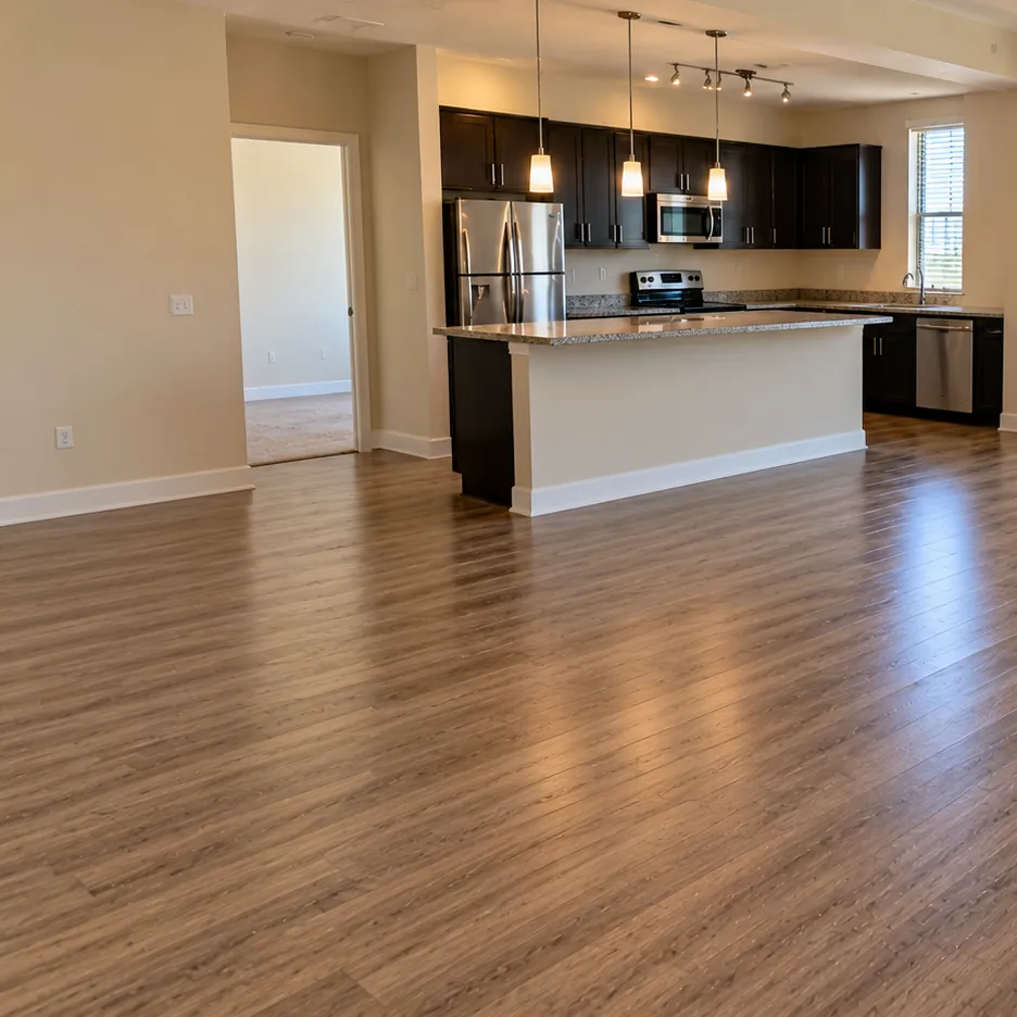 The same apartment interior after cleaning